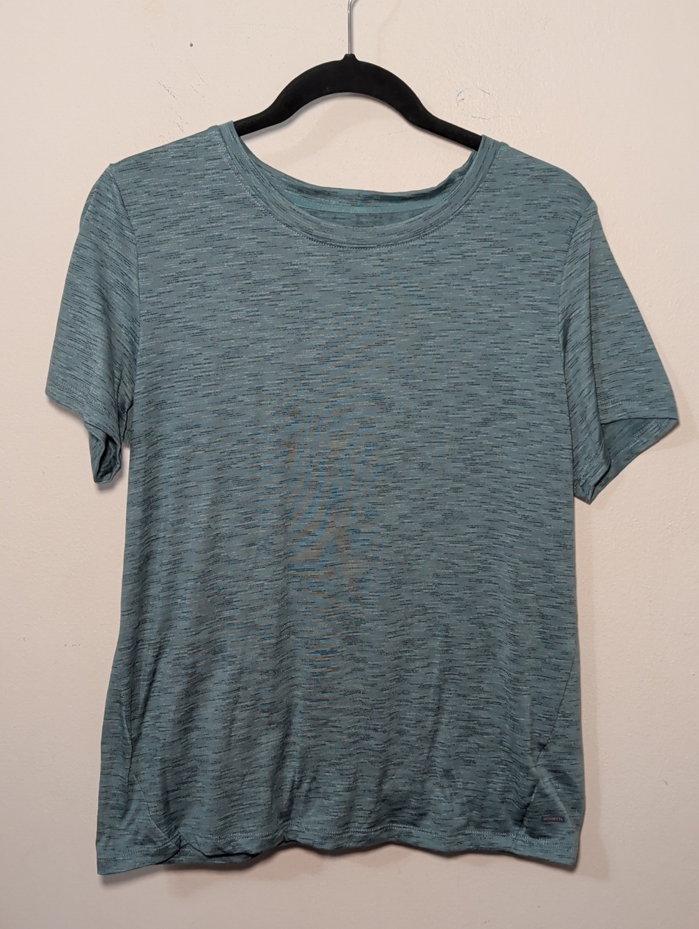 Mondetta Comfort Performance Tee Heathered Green T-shirt Workout Women's Size M